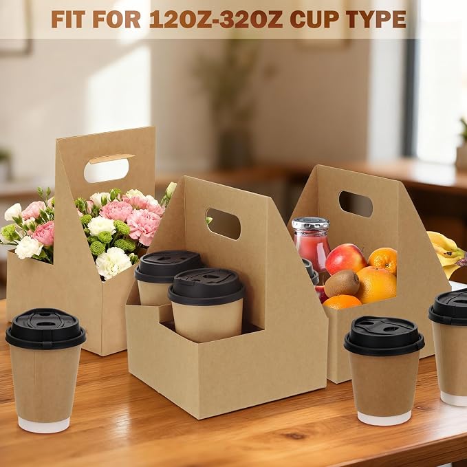 4 Cup Drink Coffee Carrier - Image 4
