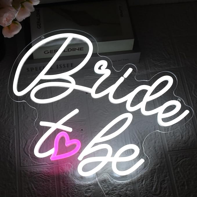 Bride to Be Neon Sign Wedding Light Signs White Led Neon Light Signs USB - Image 4