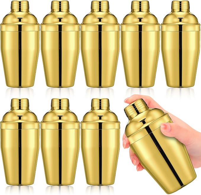 Nitial 9 Pcs Bar Cocktail Shaker Professional Stainless Steel Martini Drink by Nitial