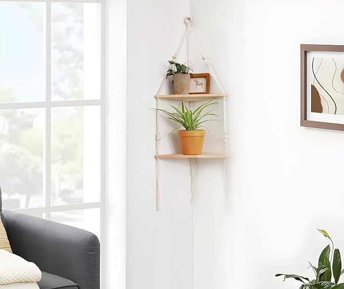 Artilady Corner Shelf White Wall Hanging - Image 5