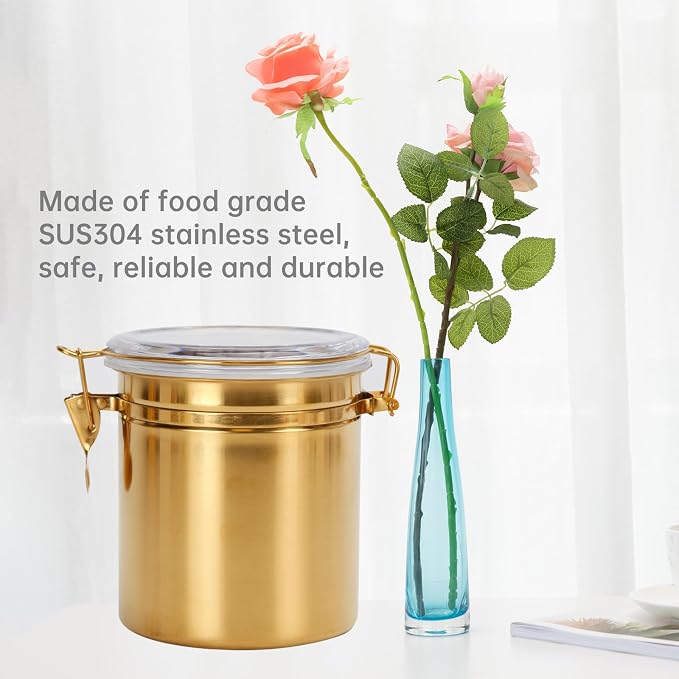 Kitchen Canister 52.5 oz, Stainless Steel Food Jar - Image 7