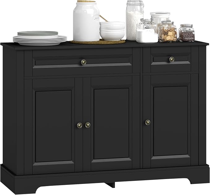 HOMCOM Sideboard Buffet Cabinet, Modern Buffet Cabinet by HOMCOM