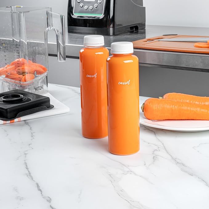 Restaurantware Label Tek 1.9 x 1 Inch Carrot Juice Bottle Labels 100 - Image 8
