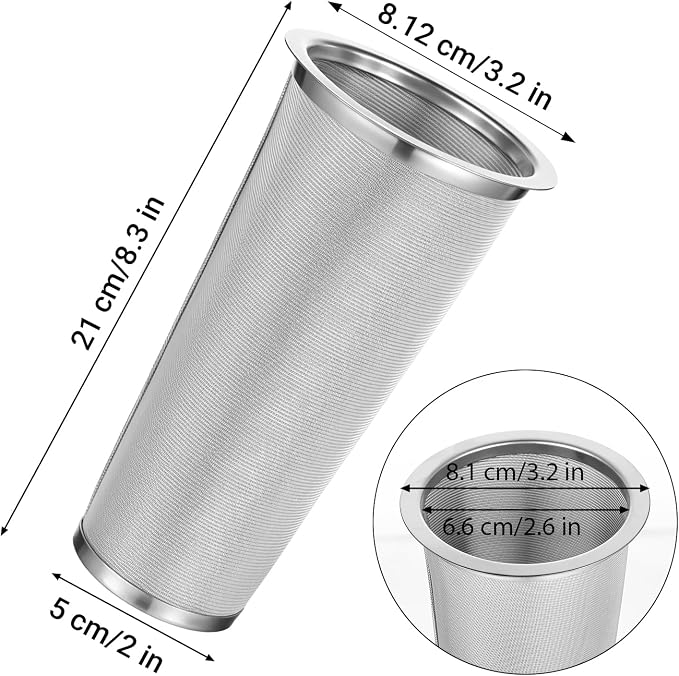 3 Pack Cold Brew Coffee Filter for 64oz Wide Mouth Mason Jar, 304 Stainless - Image 2