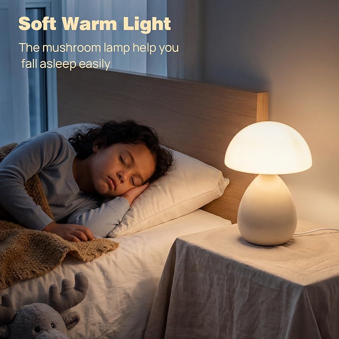 Mushroom Table Lamp for Bedroom, Small Lamp for Living Room, Nightstand - Image 5