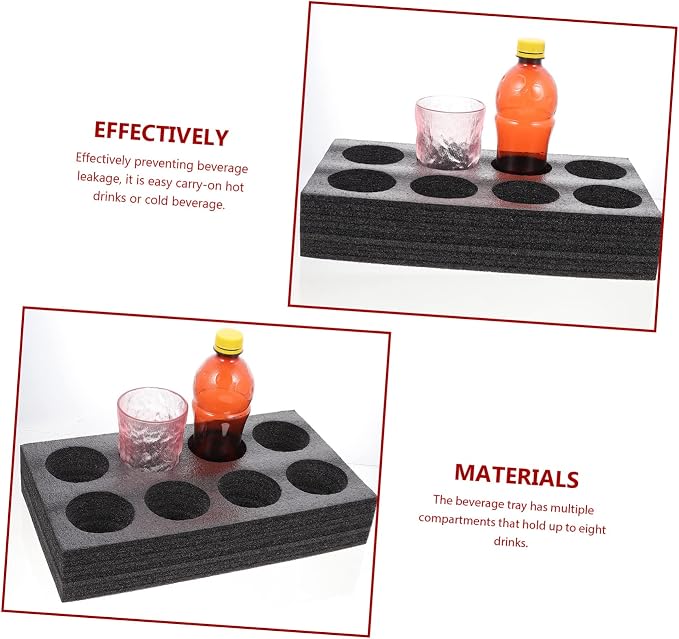 LIFKOME 2pcs Cup Holder Coaster Tray Drink Carrier - Image 6