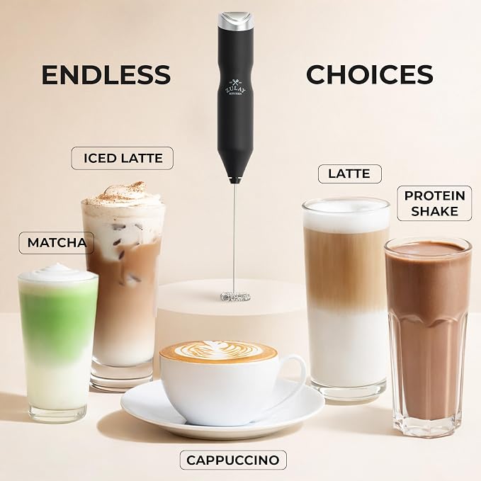 Zulay Kitchen Powerful Frother Wand AA Batteries Included, Ultra Fast Handheld - Image 6