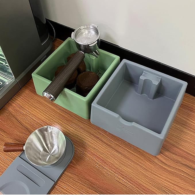 Extended Use Food Safe Silicone Coffee Puck Disposal Bin Quiet and Temperature - Image 2