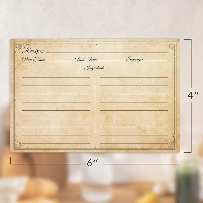 LuBudingJoy Vintage Recipe Cards - Image 3