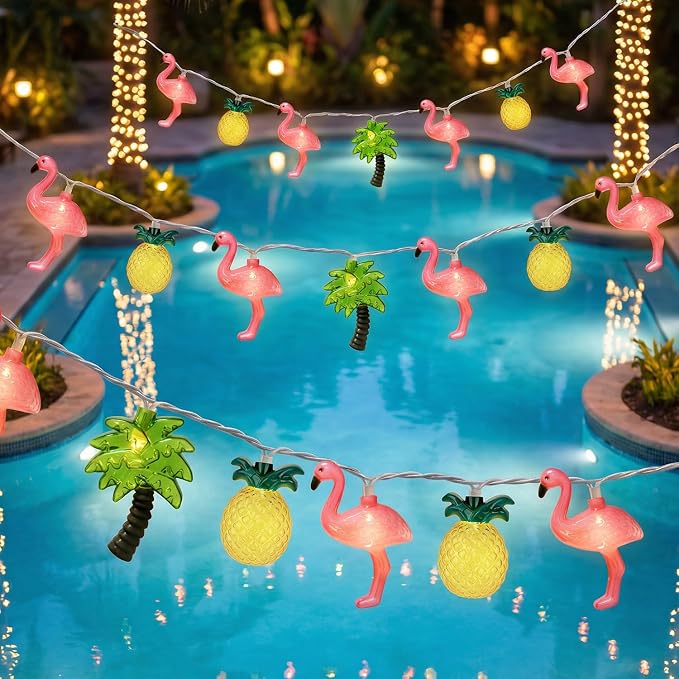 12FT 20LED Summer Hawaiian Themed Party Decorations Lights - Image 3