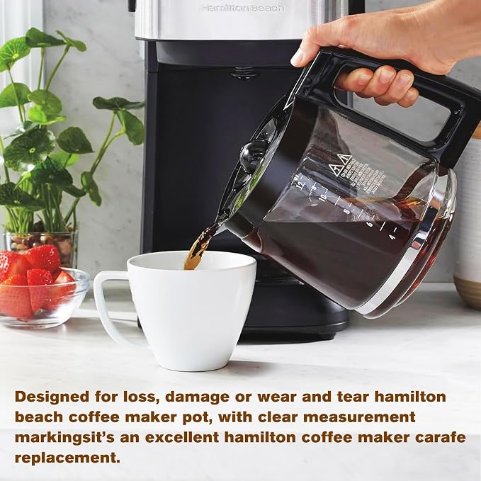 12-Cup Coffee Pot Replacement Hamilton Beach Coffee Pot/Carafe 46310 - Image 7