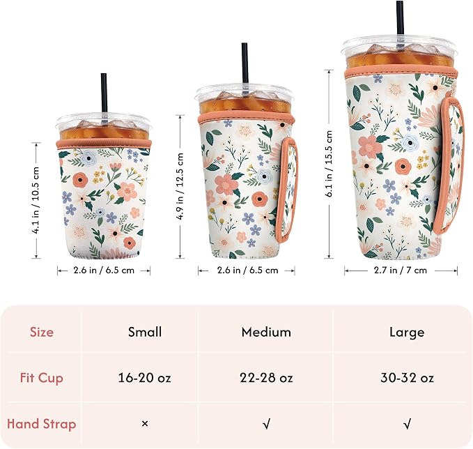 Reusable Insulated Neoprene Iced Coffee Sleeve - Image 4