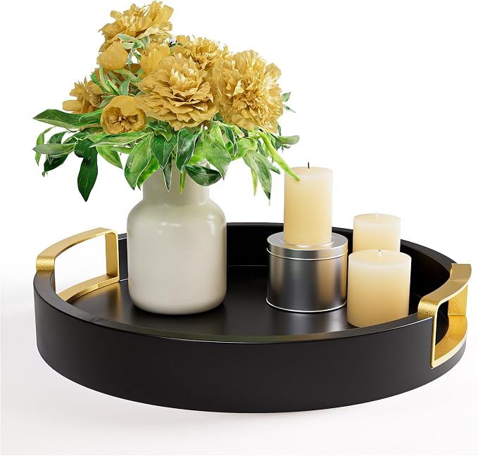 Round Decorative Tray by HBDesignCo