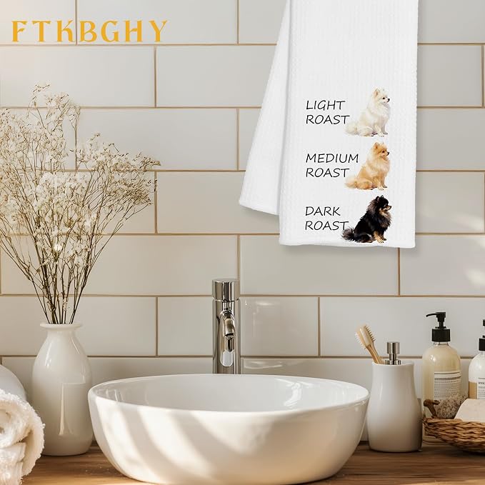 Funny Pomeranian Kitchen Towels, Pomeranian Gifts - Image 2