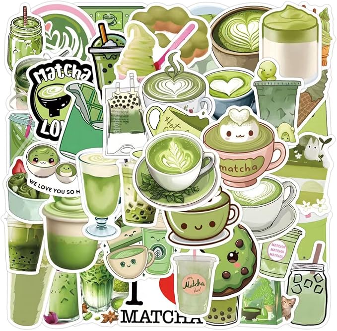 55PCS Matcha Stickers Funny Summer Decorations Stickers by Unknown