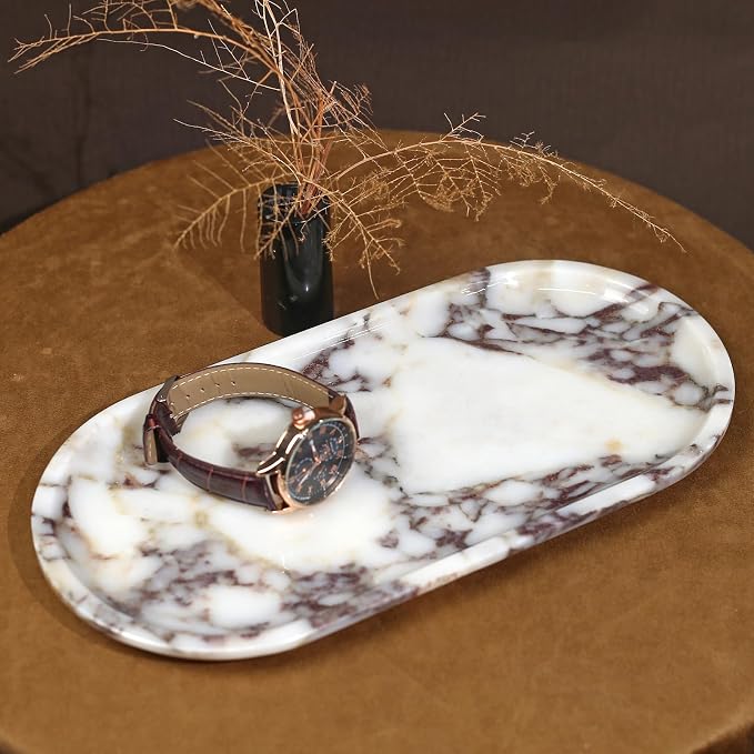 DUANYAN Natural Marble Tray, Coffee Table, Paper Cup, Cake Display, Coffee bar - Image 7