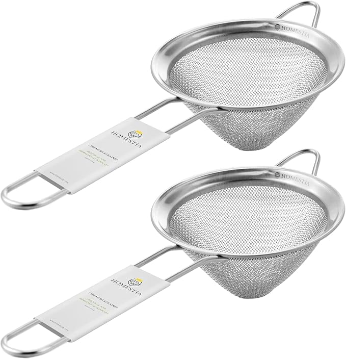 Homestia 2 Piece 3.3" Fine Mesh Strainer by Homestia