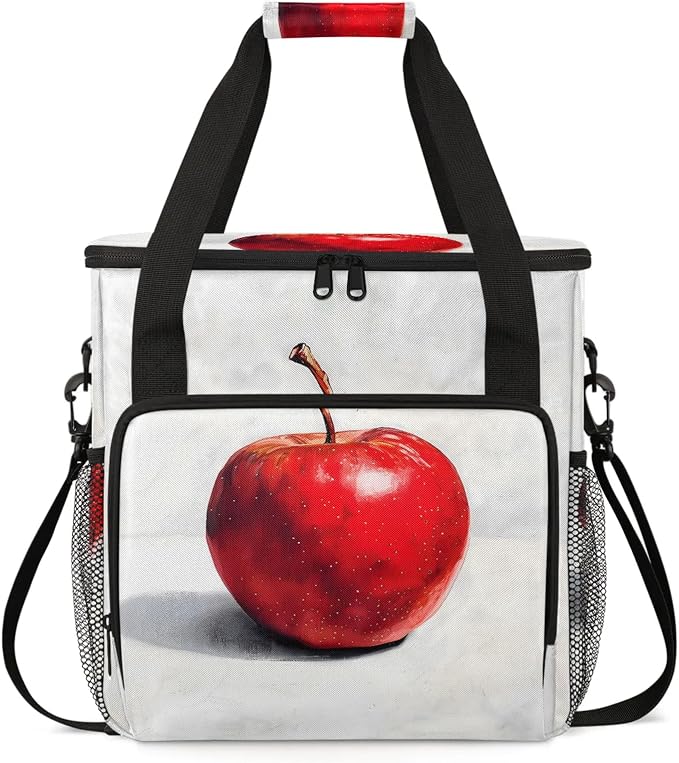Fruit Red Apples Coffee Maker Carring Bag, Large Insulated Storage Organizer by Home