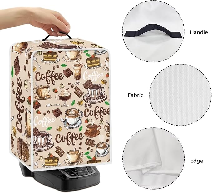 Coffee Bees Pattern Coffee Maker Covers - Image 6