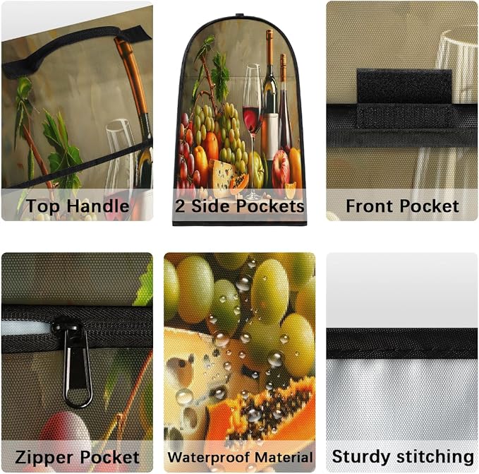Wine Kitchen Aid Mixer Cover Compatible Stand Mixer Dust Cover | Kitchen Fruit - Image 4