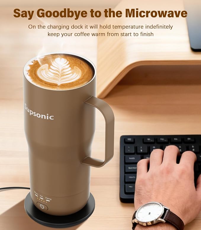 Supsonic - Smart Heated Coffee Mug, 20oz Rechargeable Self Heating Mug - Image 3