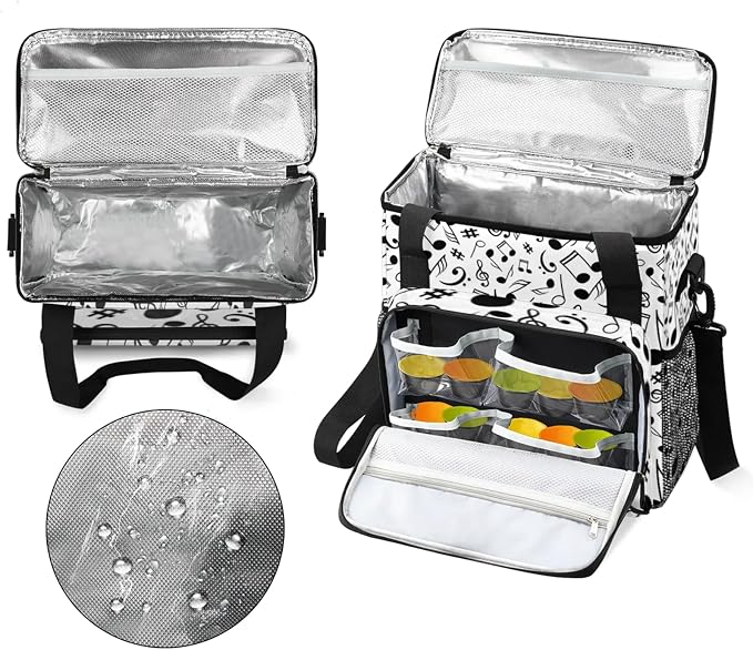 Black And White Music Coffee Maker Travel Bag - Image 3