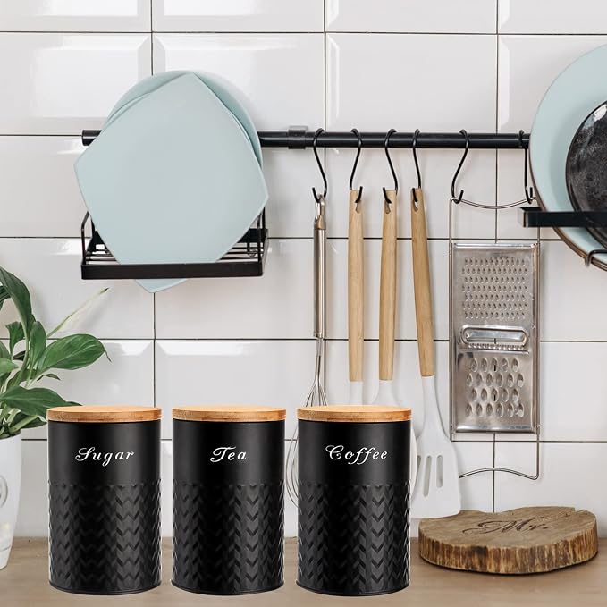 Bekith 3 Pack Kitchen Canisters - Image 5