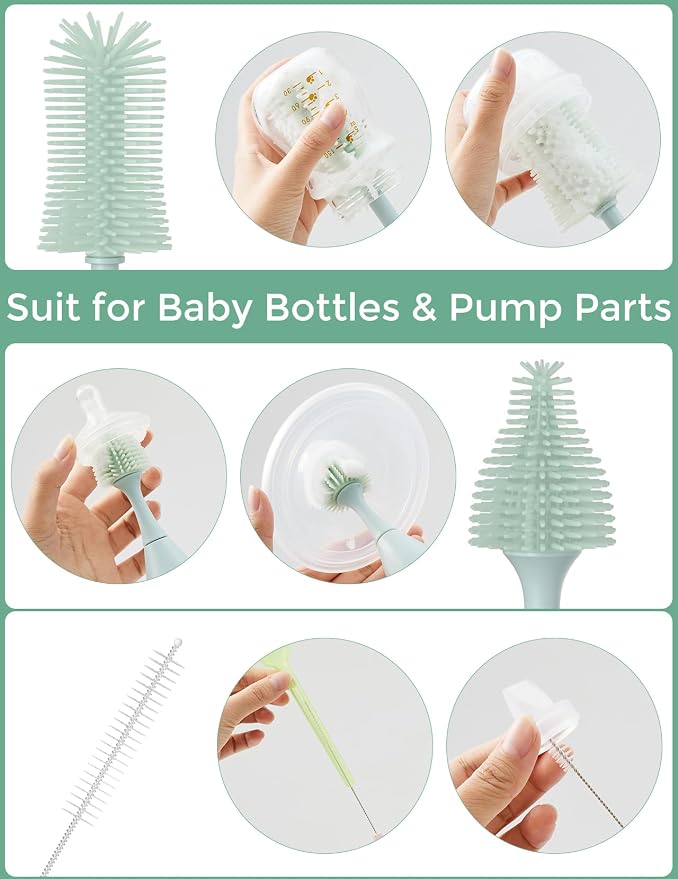 Momcozy Bottle Brush Kit with Push-Press Foam Design - Image 3