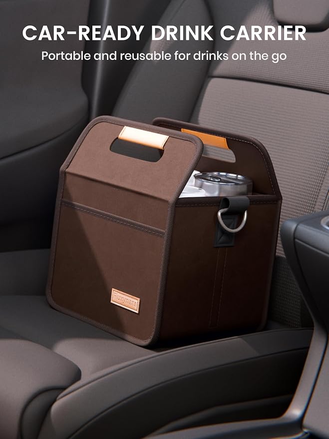 Fluxynara 4-Cup Reusable Felt Drink Carrier - Image 5