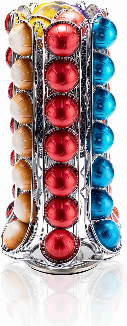 ZCDCP Nespresso Pod Holder, Vertuo Pod Holder Carousel Stand Storage by ZCDCP