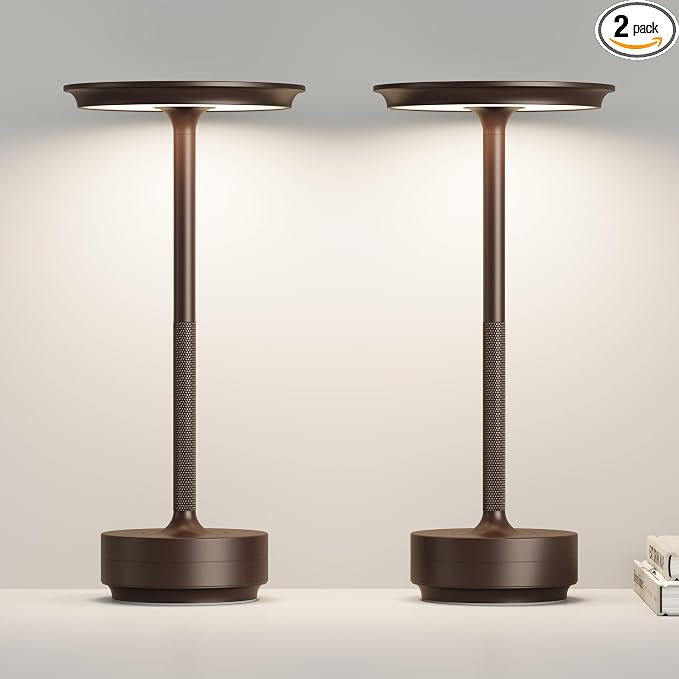 Cordless Table Lamp, Rechargeable 5000mAh Outdoor LED Table Lamp, 3 Levels by ZTFLOS