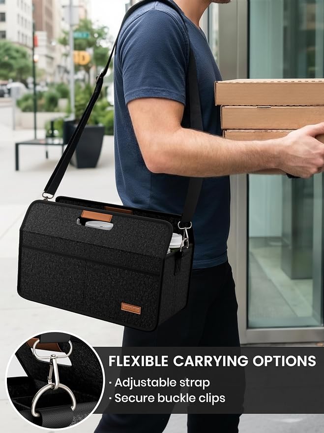 Fluxynara 8-Cup Reusable Felt Drink Carrier - Image 6