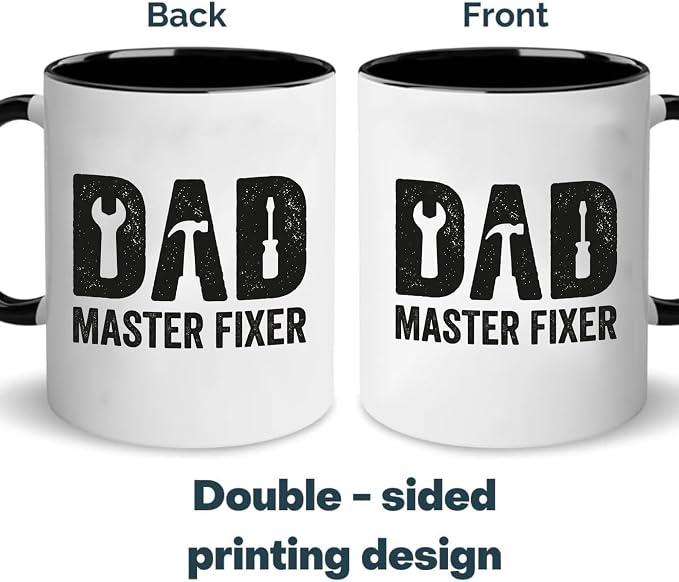 Coffee Mug Dad Fixer Ceramic Cup - Image 3
