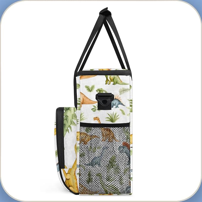 Dinosaur Cute Coffee Maker Carring Bag, Large Insulated Storage Organizer Case - Image 4