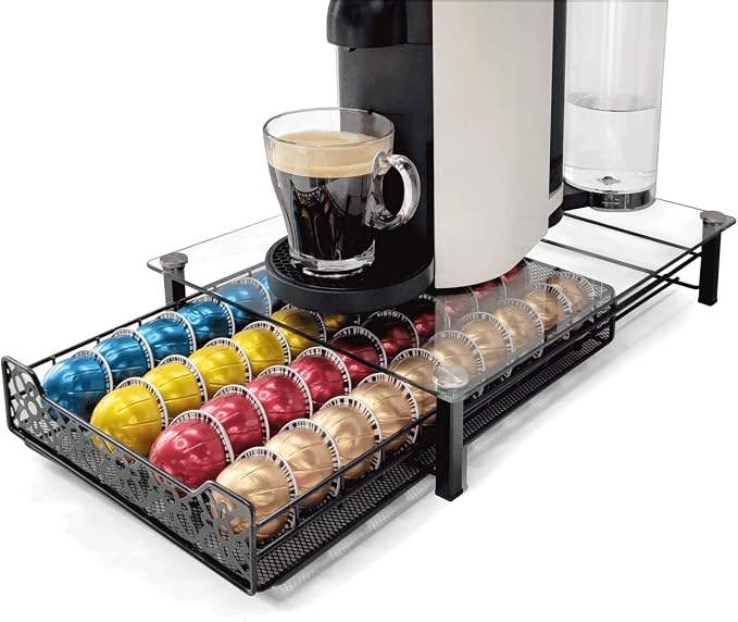RECAPS Coffee Pod Kitchen Organizer Storage Holder Pod Drawer Pods Holder by RECAPS