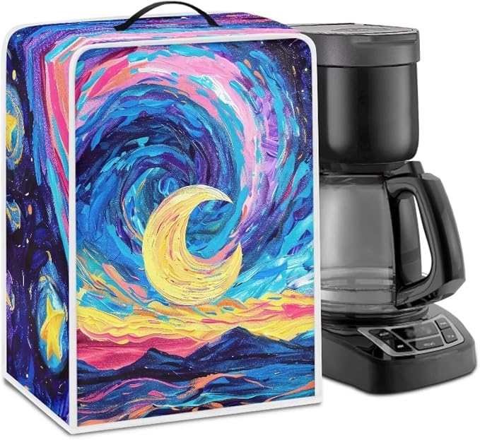 Rainbow Moon Coffee Maker Covers by Kathyboom