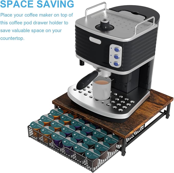 Coffee Pod Drawer Holder for K Pod Coffee Pods Holder for Counter 36 Capacity - Image 4