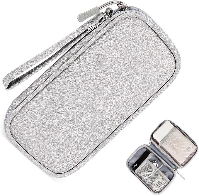 Travel Electronic Organizer Bag, Waterproof & Elastic Small Tech Pouch by Unknown