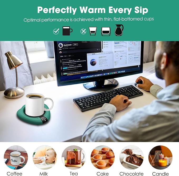 Coffee Mug Warmer for Desk, Cup Warmer - Image 5