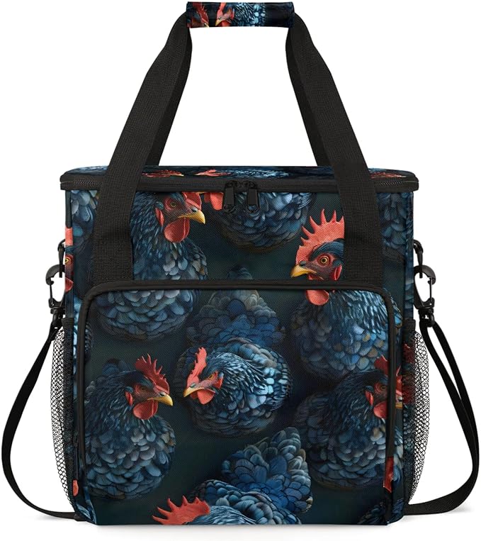 Farmhouse Chicken Cocks And Hens Rooster Farm Coffee Maker Carring Bag by Home