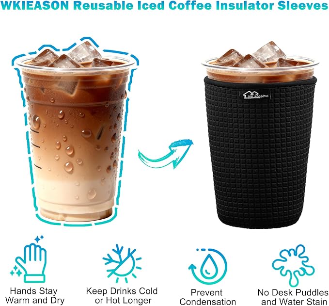 Reusable Iced Coffee Cup Sleeve - Image 3