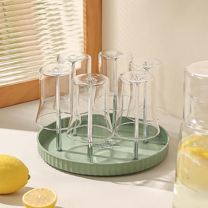6 Hooks Water Cup Hanger, Cup Storage Rack, Removable Household Stable Creative - Image 5