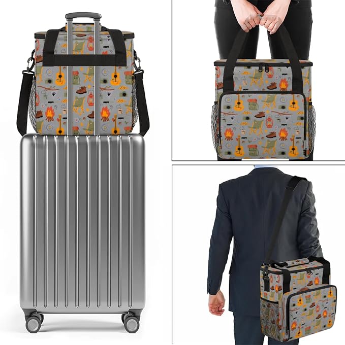 Camping Coffee Maker Travel Bag, Camping Large Carrying Storage Case Insulated - Image 7