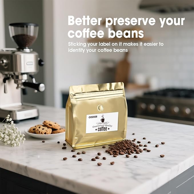 50 Count 8oz Coffee Bags with Valve, 1/2 lb Vented Coffee Beans Packaging Bags - Image 9