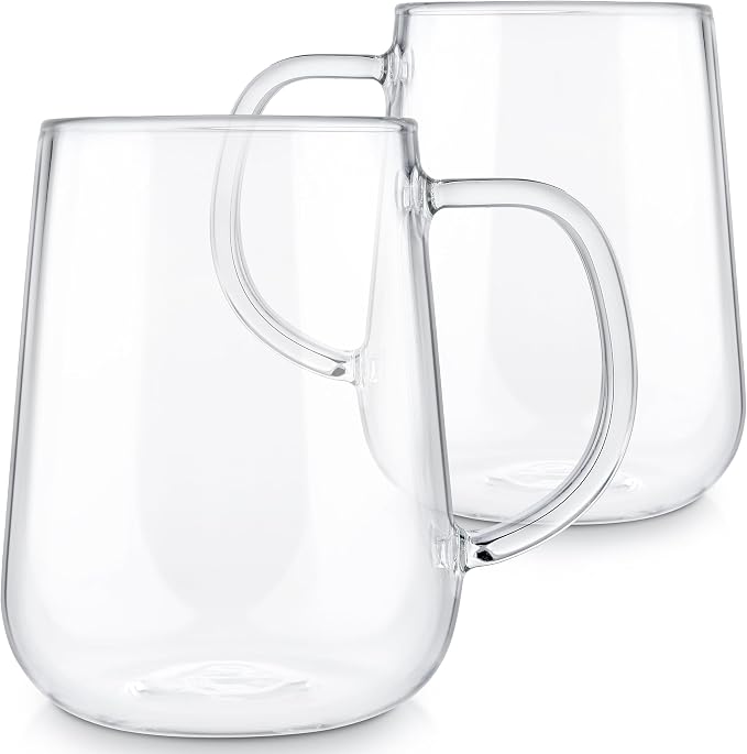 Teabloom Set of 2 Premium Borosilicate Glass Mugs - Image 3