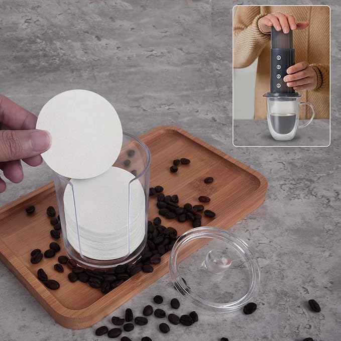Espresso Paper Filter Holder Storage Container Coffee Filter Holder Portable - Image 5