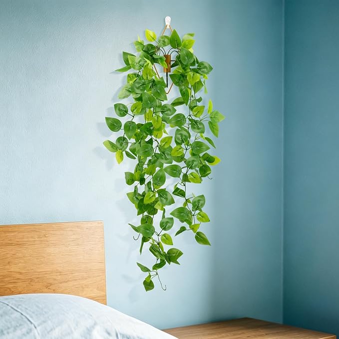 LOYWREE 2 Pack Artificial Hanging Plants - Image 8