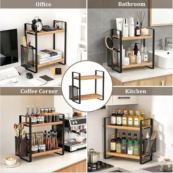 LEMIKKLE 2-Tier Coffee Bar Organizer - Image 5