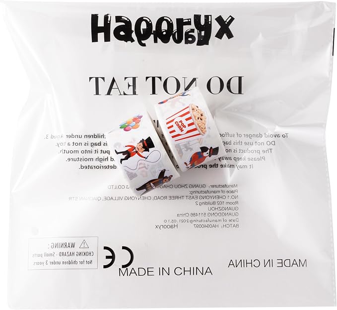 Haooryx Carnival Circus Stickers Rolls - Image 8