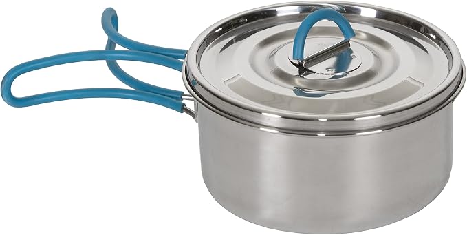 Stansport Stainless Steel Camping Cookware Set – Durable Nesting Mess Kit - Image 4